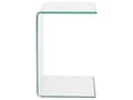 Miniatyrbillede 4 af 7: Transparent Hærdet Glasbord 61 x 40 cm Glamourøs Moderne Stil