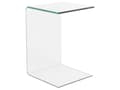 Miniatyrbillede 1 af 7: Transparent Hærdet Glasbord 61 x 40 cm Glamourøs Moderne Stil