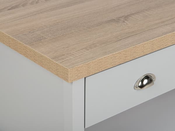 Soffbord Grå Ljust trä 110 x 55 cm Låda Rektangulär Modern