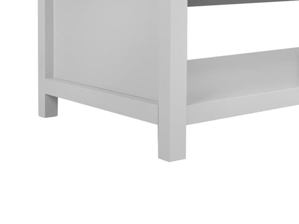 Soffbord Grå Ljust trä 110 x 55 cm Låda Rektangulär Modern