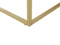 Miniatyrbild 6 av 7: Soffbord Svart Marmor Effekt Guld Metallben 100 x 60 cm Rektangulär Industriell Glam