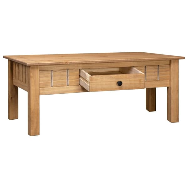 vidaXL Sohvapöytä 100x60x45 cm täysi mänty Panama-sarja