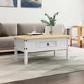 Miniatyrbillede 3 af 8: vidaXL sofabord 100 x 55 x 44 cm fyrretræ Corona-serien hvid