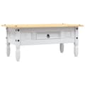 Miniatyrbillede 2 af 8: vidaXL sofabord 100 x 55 x 44 cm fyrretræ Corona-serien hvid