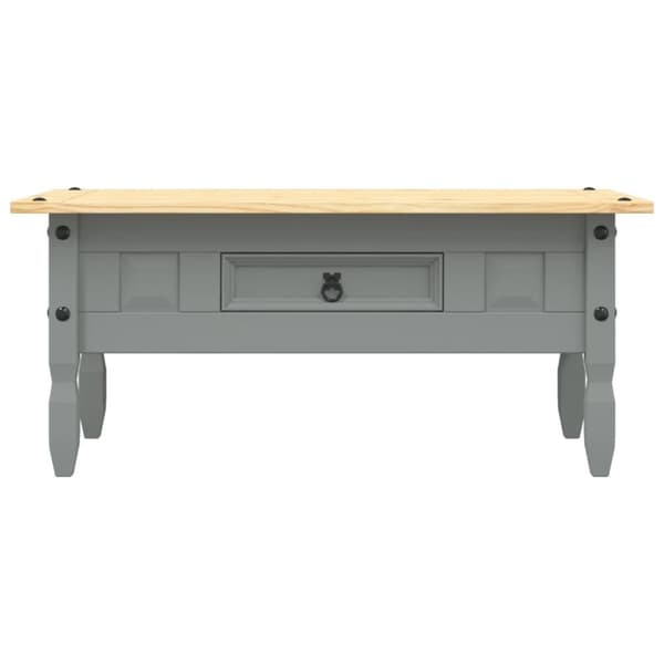 vidaXL Sofabord meksikansk Corona-stil furu 100x55x44 cm grå change2