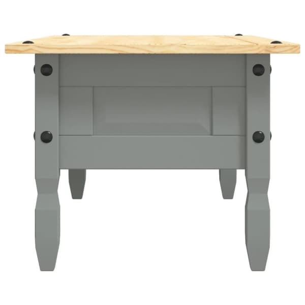 vidaXL Sofabord meksikansk Corona-stil furu 100x55x44 cm grå change2
