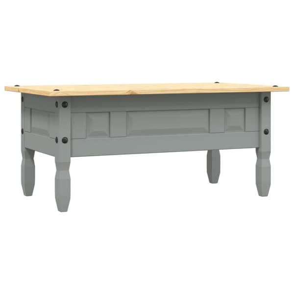 vidaXL Sofabord meksikansk Corona-stil furu 100x55x44 cm grå change2