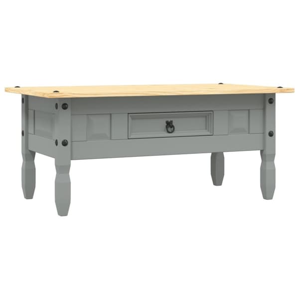 vidaXL Sofabord meksikansk Corona-stil furu 100x55x44 cm grå change2