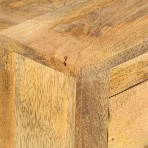 vidaXL Soffbord med 4 lådor 90x50x35 cm massivt mangoträ