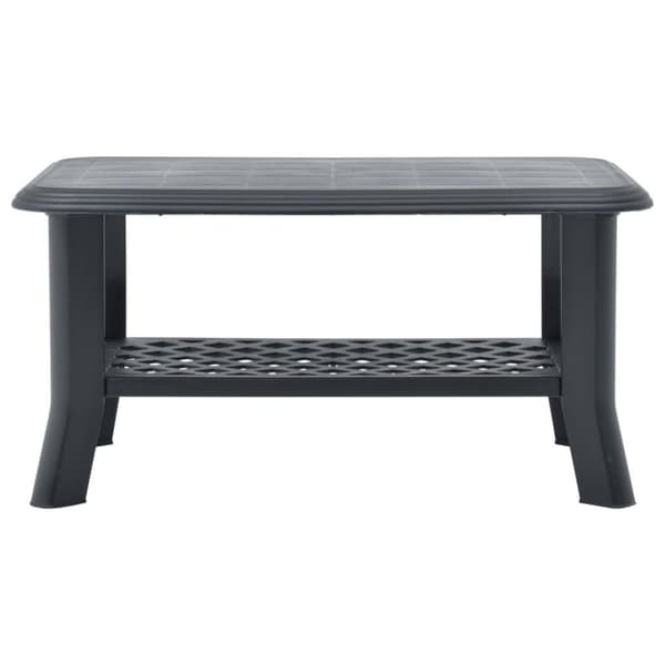 vidaXL Sofabord antrasitt 90x60x46 cm plast change2