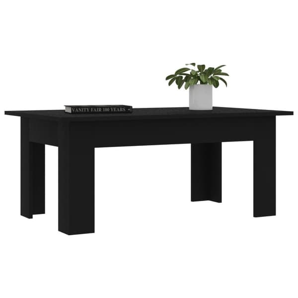 vidaXL sofabord 100x60x42 cm konstrueret træ sort