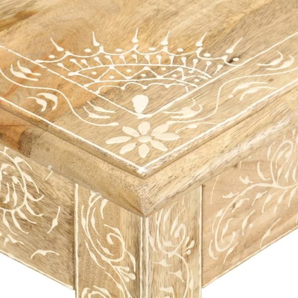 vidaXL sofabord 110 x 50 x 45 cm håndmalet massivt mangotræ