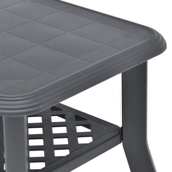 vidaXL sofabord 90x60x46 cm plastik antracitgrå