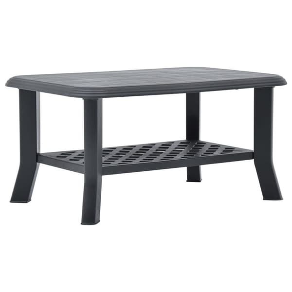 vidaXL Sohvapöytä antrasiitti 90x60x46 cm muovi
