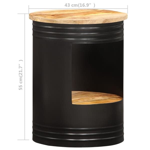 vidaXL Sofabord 43x55 cm heltre mango change2