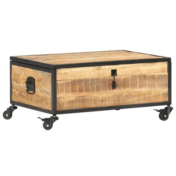 vidaXL sofabord 70x50x33 cm massivt mangotræ
