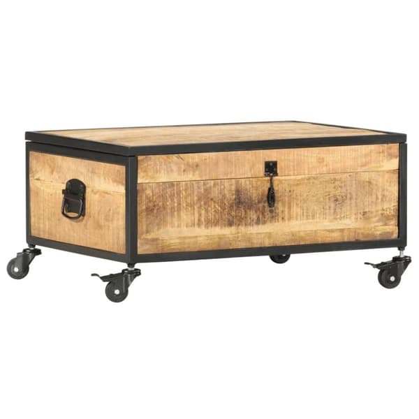 vidaXL sofabord 70x50x33 cm massivt mangotræ