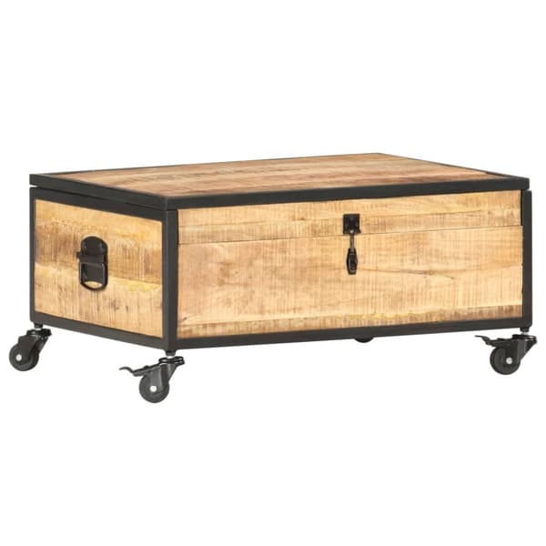 vidaXL sofabord 70x50x33 cm massivt mangotræ