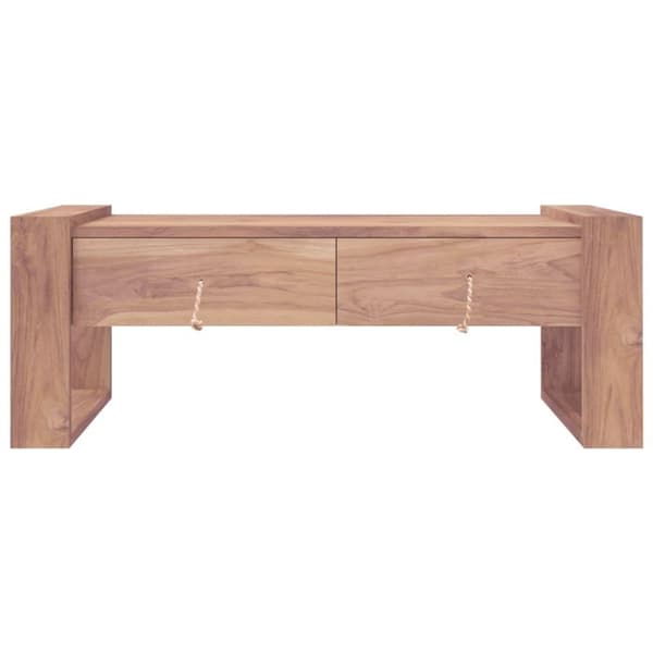 vidaXL sofabord 110x60x40 cm massivt teaktræ