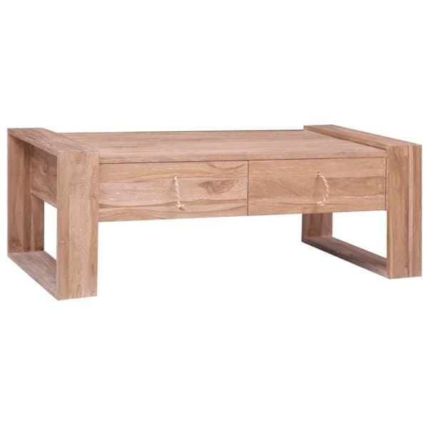 vidaXL sofabord 110x60x40 cm massivt teaktræ