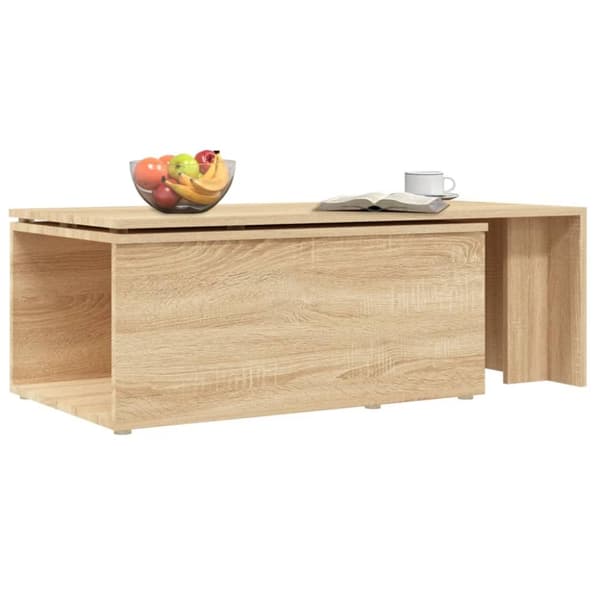 vidaXL Soffbord sonoma-ek 150x50x35 cm konstruerat trä