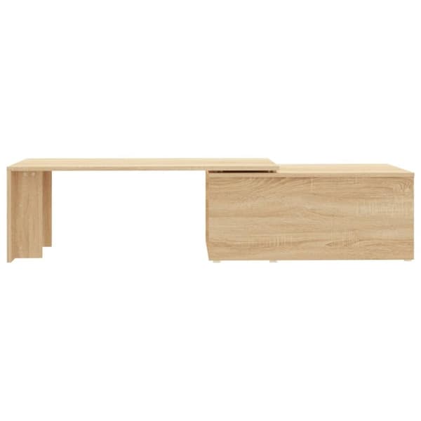 vidaXL Soffbord sonoma-ek 150x50x35 cm konstruerat trä