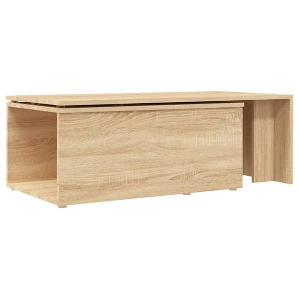 vidaXL Soffbord sonoma-ek 150x50x35 cm konstruerat trä
