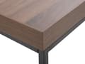 Pikkukuva 5 / 7: Sivupöytä tumma puu MDF-levy mustat metallijalat 60 x 60 x 50 cm neliö industriaalinen tyyli