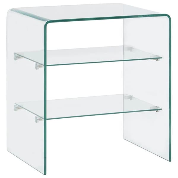 vidaXL Soffbord 50x40x56 cm härdat glas