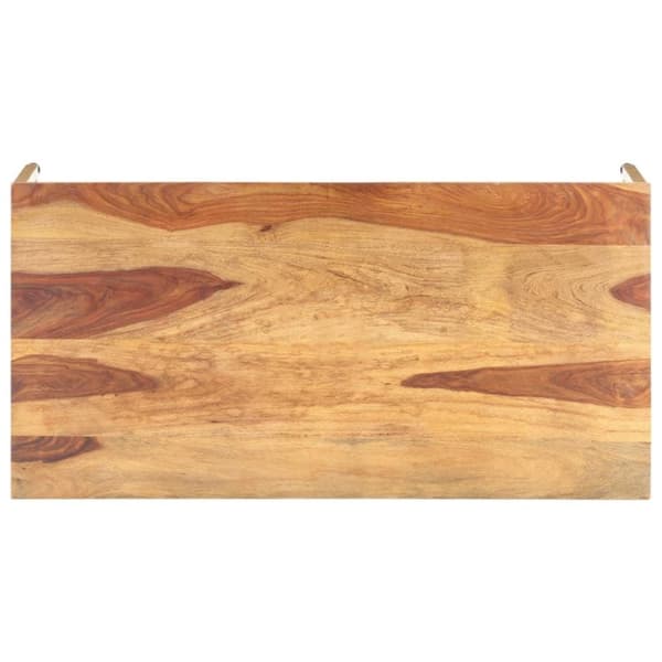 vidaXL sofabord 120x60x40 cm massivt sheeshamtræ