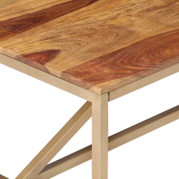 vidaXL sofabord 120x60x40 cm massivt sheeshamtræ