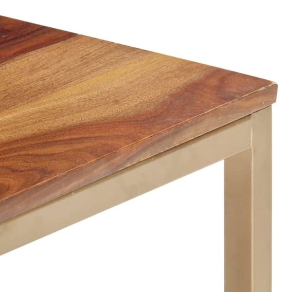 vidaXL sofabord 120x60x40 cm massivt sheeshamtræ