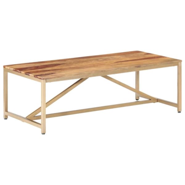 vidaXL sofabord 120x60x40 cm massivt sheeshamtræ