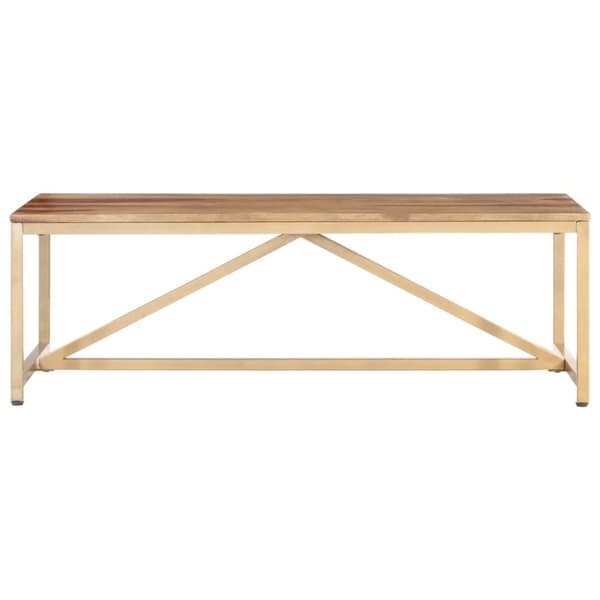 vidaXL sofabord 120x60x40 cm massivt sheeshamtræ
