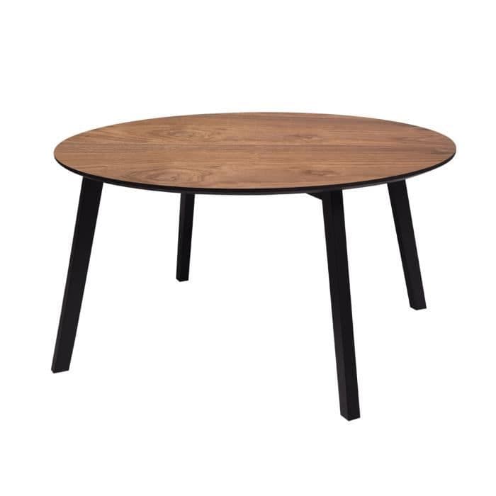 SELIN Soffbord - Naturligt trä - L 80 x D 80 x H 42 cm