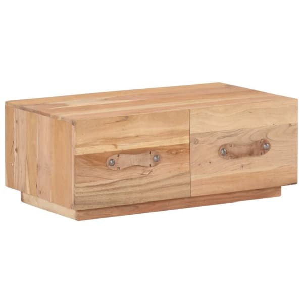 vidaXL sofabord 90x50x35 cm massivt genbrugstræ