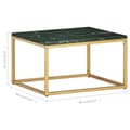 Pikkukuva 6 / 10: vidaXL Sohvapöytä vihreä 60x60x35 cm aito kivi marmorikuviolla