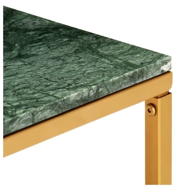 vidaXL Sofabord grønn 60x60x35 cm ekte stein med marmorstruktur change2
