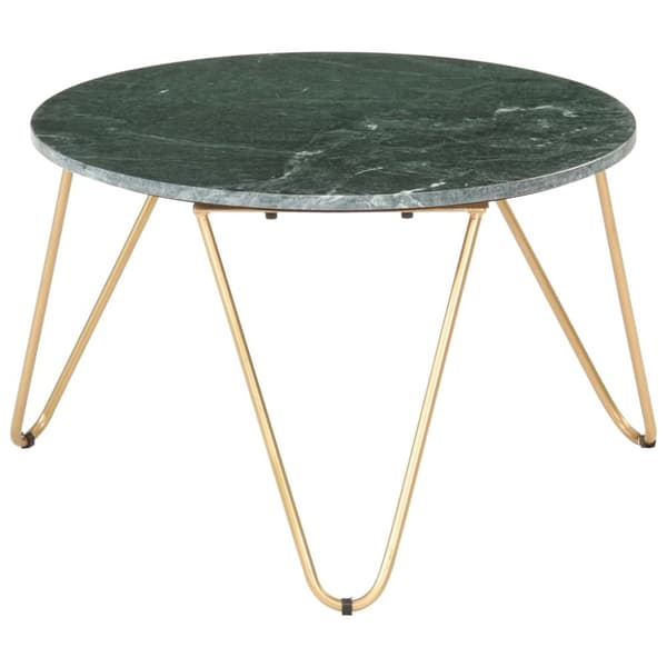 vidaXL Sofabord grønn 65x65x42 cm ekte stein med marmorstruktur change2