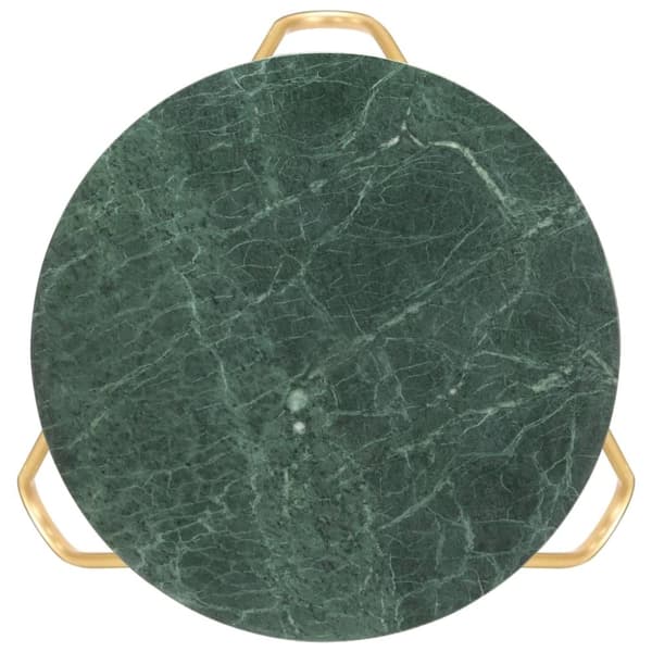 vidaXL Sofabord grønn 65x65x42 cm ekte stein med marmorstruktur change2