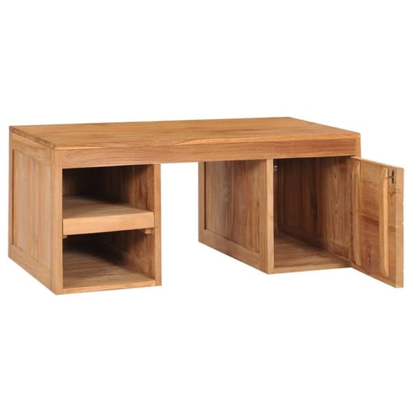 vidaXL sofabord 90x50x40 cm massivt teaktræ