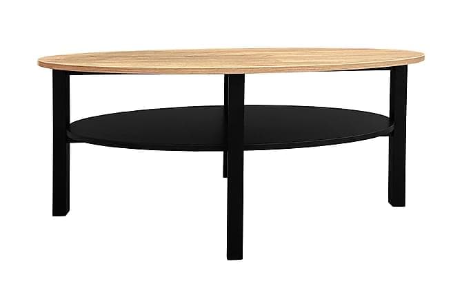 SKYLLBERGS Sofabord 120 cm Svart / Brun