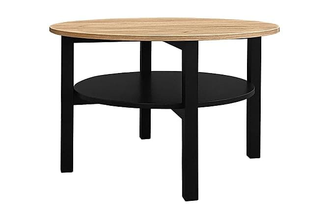 SKYLLBERGS Sofabord 80 cm Svart / Brun