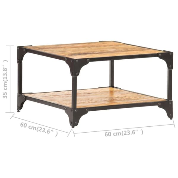 vidaXL Sofabord 60x60x35 cm heltre mango change2