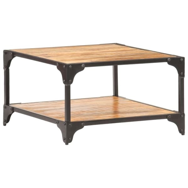 vidaXL sofabord 60x60x35 cm massivt mangotræ