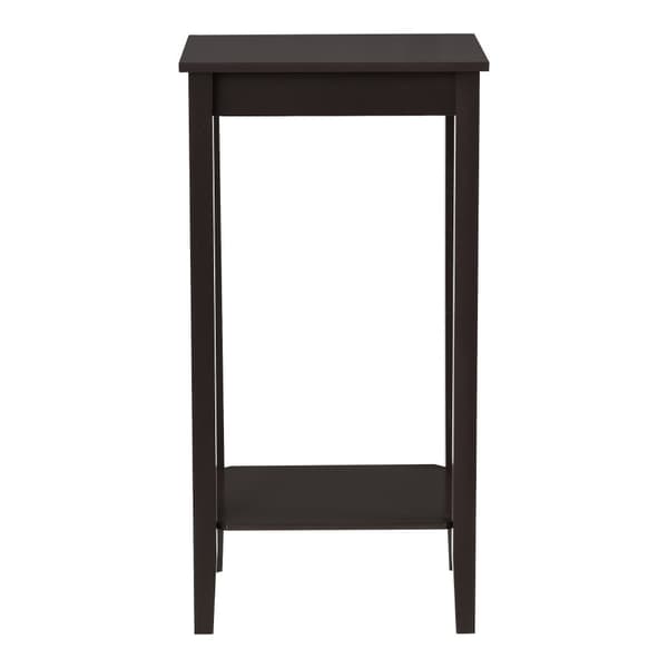 [en.casa]® Soffbord Thun-avlastningsbord-sidobord-sideboard-sängbord-med hylla-74x38x30cm-MDF-kaffefärgad