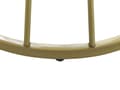 Miniatyrbillede 5 af 6: Sofabord Hvidt med guld MDF-jern ⌀ 50 cm Marmoreffekt Top Metalbund Åbent stel Glamourstil