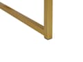 Miniatyrbild 7 av 7: Sidobord Vit med Guld Metallunderrede Förvaringslåda Nattduksbord Glamour