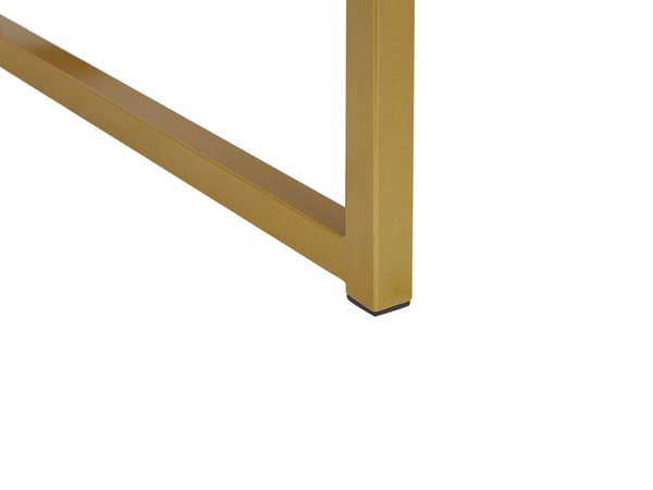 Sidobord Svart med Guld Metallunderrede Förvaringslåda Nattduksbord Glamour