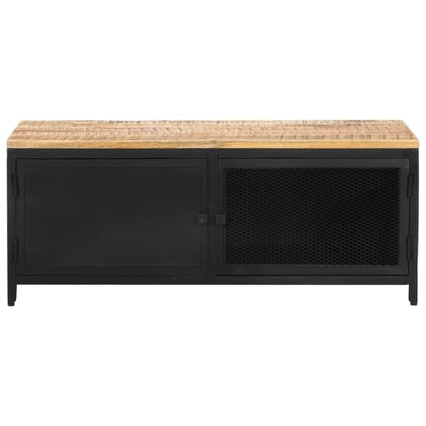 vidaXL sofabord 90x50x37 cm massivt ru mangotræ